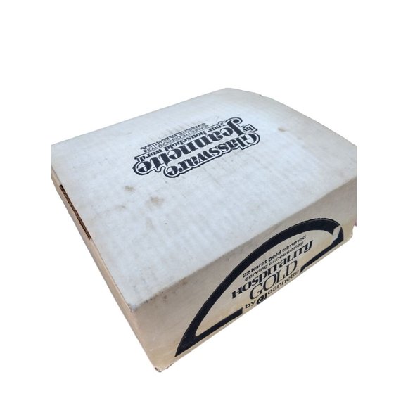 Vintage Jeannette Hospitality 22 Karate Trimmed Glassware Fentec Bowl G789‎ - Picture 3 of 6